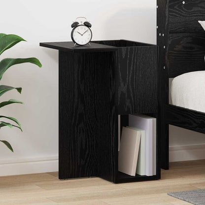 Tavolino Rovere Nero 35 x 40 x 55 cm Legno multistrato