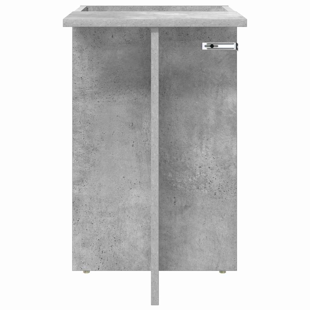 Tavolino Grigio cemento 35 x 40 x 55 cm Legno multistrato