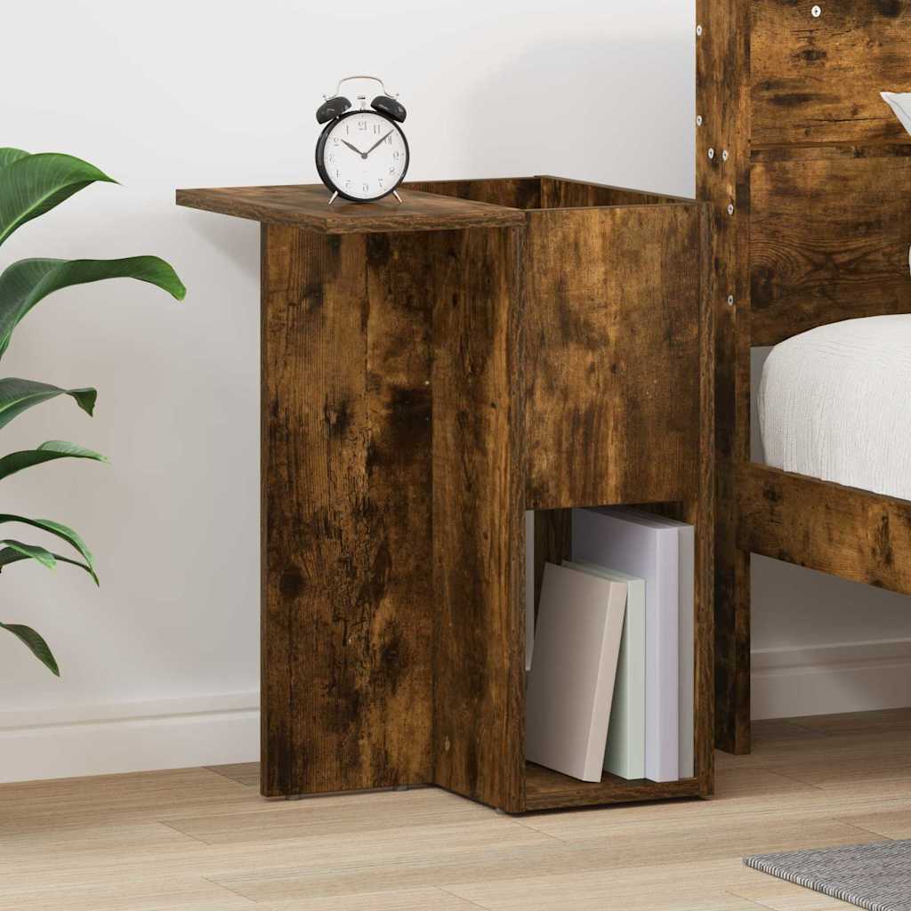 Tavolino Rovere fumÃ© 35 x 40 x 55 cm Legno multistrato