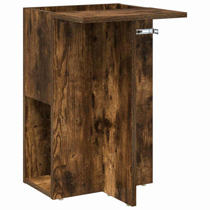 Tavolino Rovere fumÃ© 35 x 40 x 55 cm Legno multistrato
