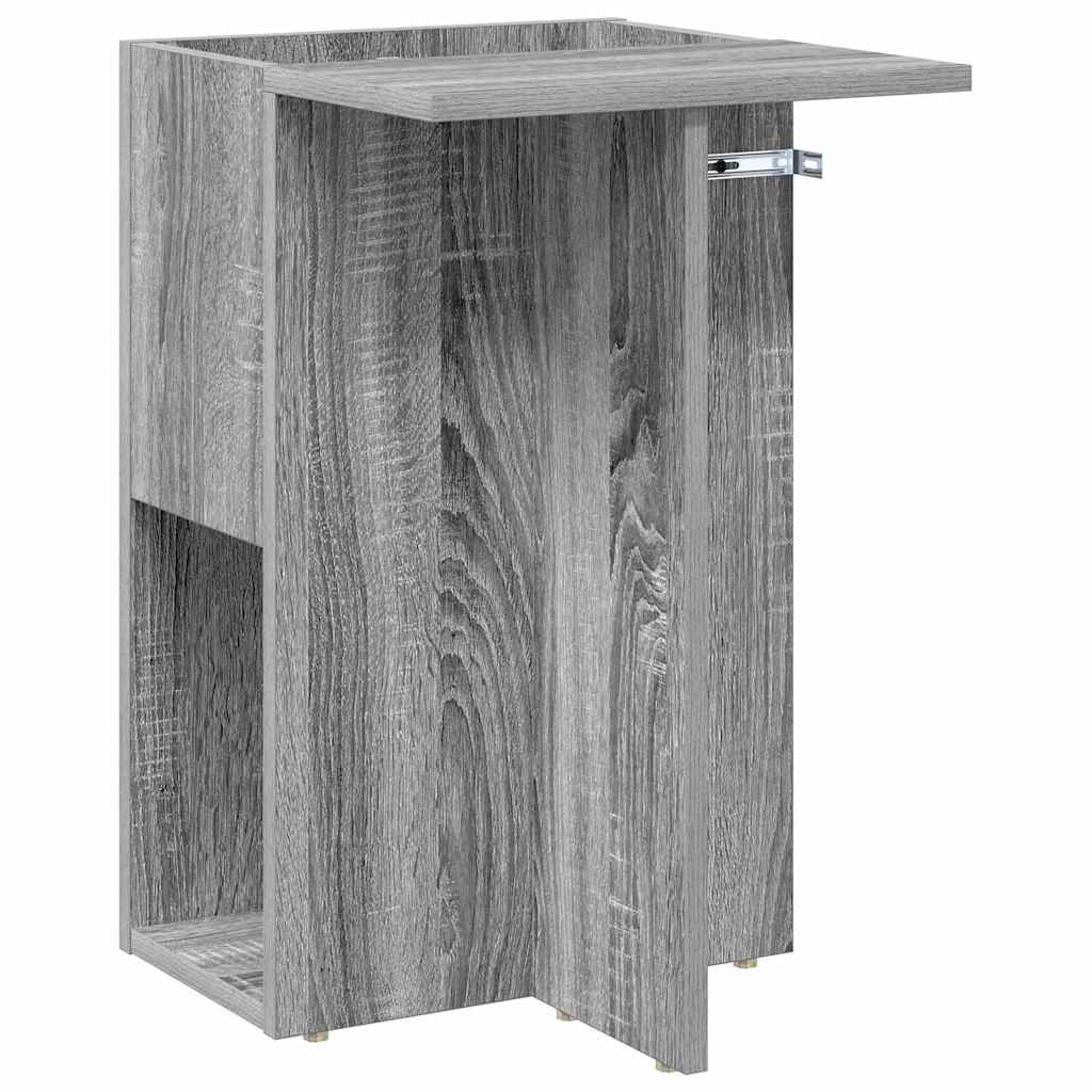 Tavolino Grigio Sonoma 35 x 40 x 55 cm Legno multistrato