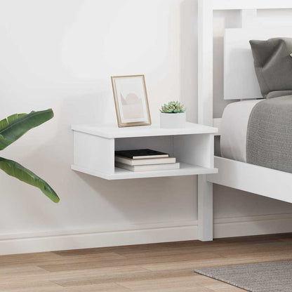 Comodino 2 pcs Bianco 40 x 31 x 15 cm Legno multistrato