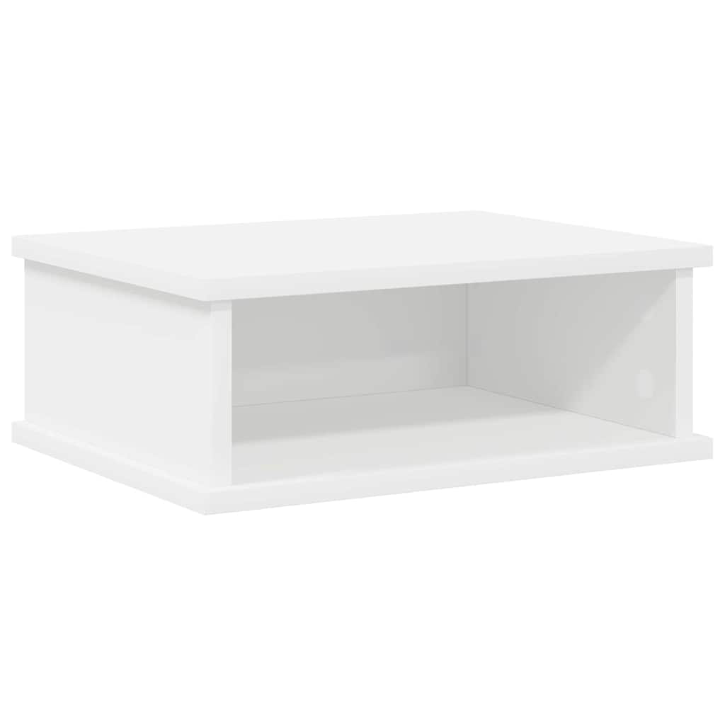 Comodino 2 pcs Bianco 40 x 31 x 15 cm Legno multistrato