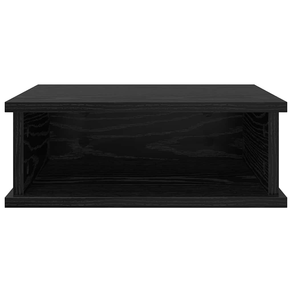 Comodino Rovere Nero 40 x 31 x 15 cm Legno multistrato