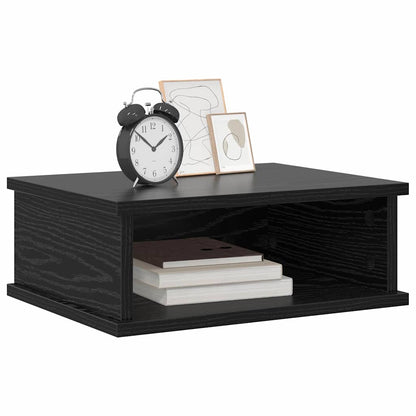 Comodino Rovere Nero 40 x 31 x 15 cm Legno multistrato