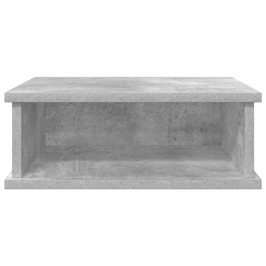 Comodino Grigio cemento 40 x 31 x 15 cm Legno multistrato