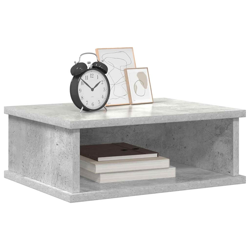 Comodino 2 pcs Grigio cemento 40 x 31 x 15 cm Legno multistrato