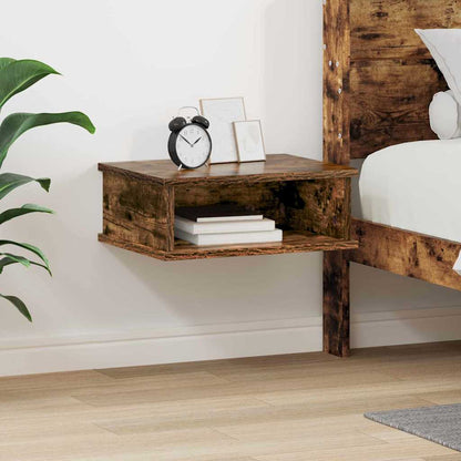 Comodino Rovere fumÃ© 40 x 31 x 15 cm Legno multistrato