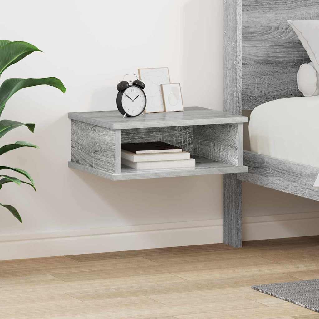 Comodino Grigio Sonoma 40 x 31 x 15 cm Legno multistrato
