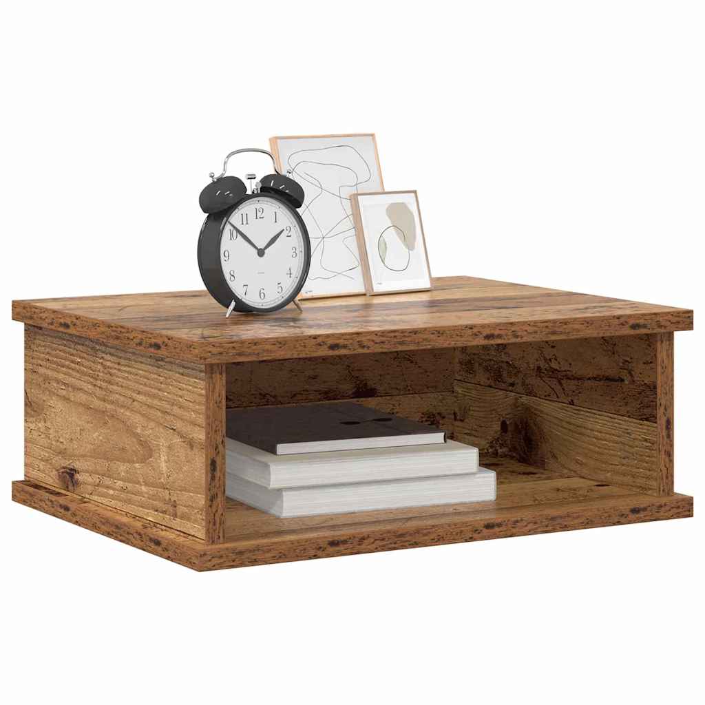 Comodino 2 pcs Legno vecchio 40 x 31 x 15 cm Legno multistrato