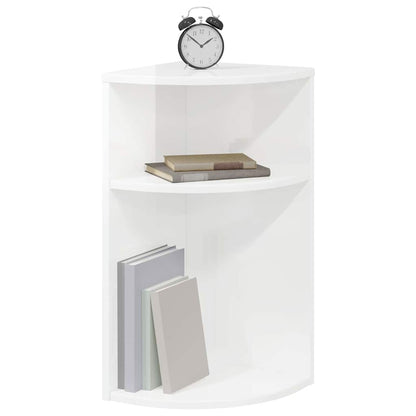 Tavolino Bianco Lucido 29,6 x 29,6 x 60 cm Legno multistrato