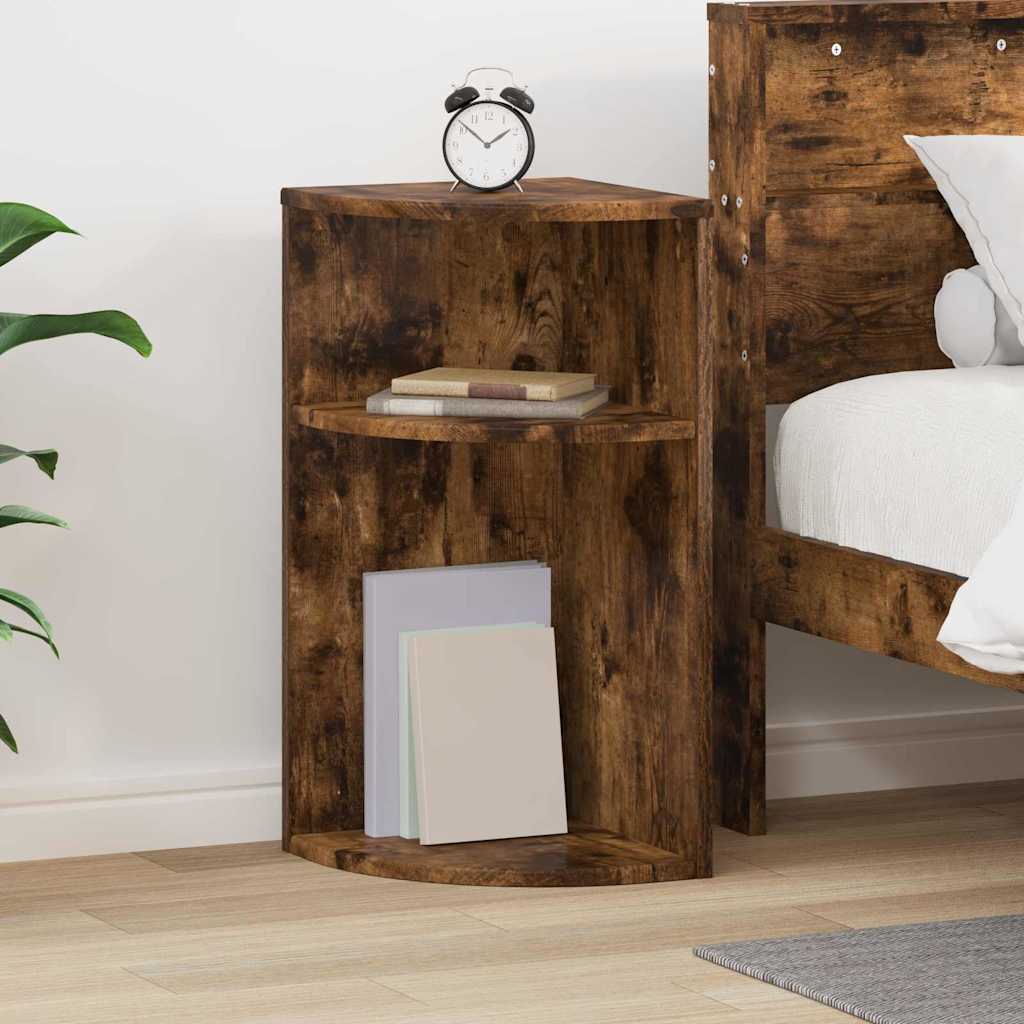 Tavolino Rovere fumÃ© 29,6 x 29,6 x 60 cm Legno multistrato