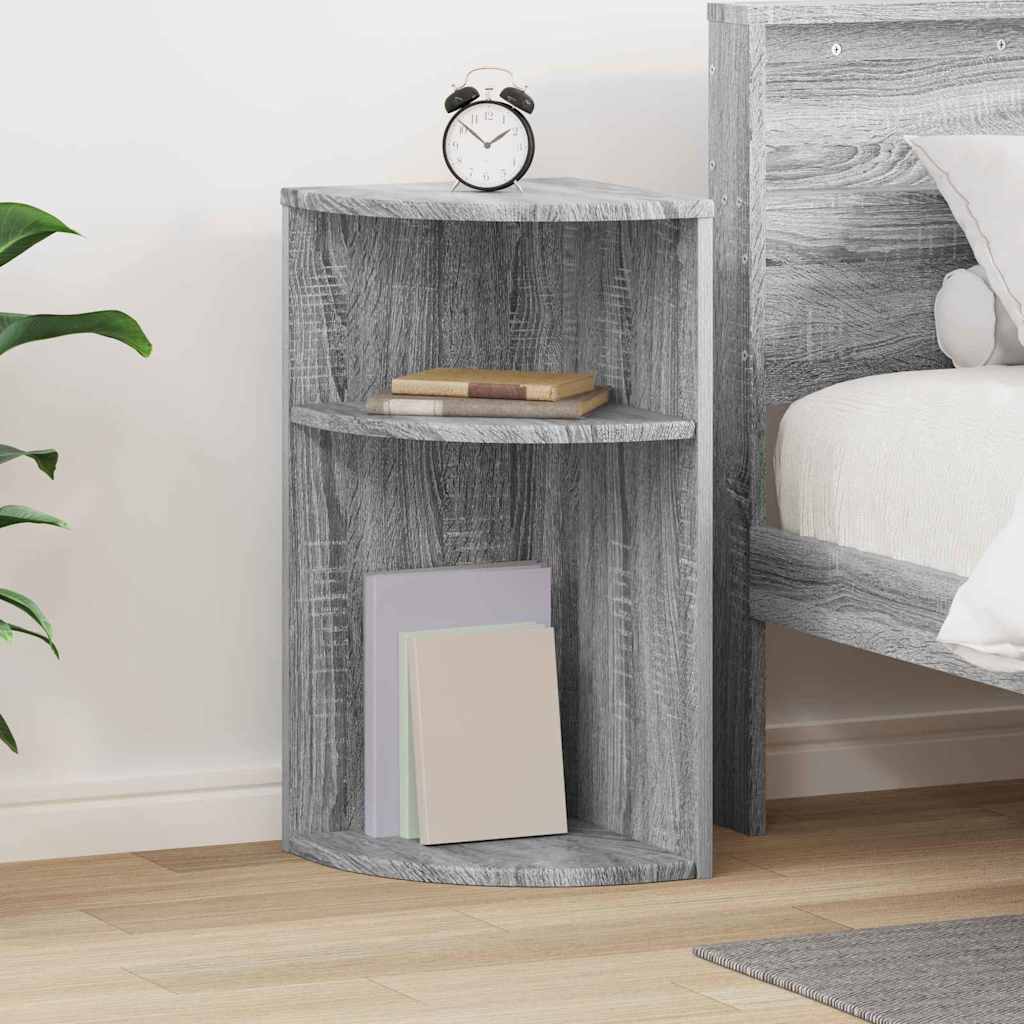 Tavolino Grigio Sonoma 29,6 x 29,6 x 60 cm Legno multistrato