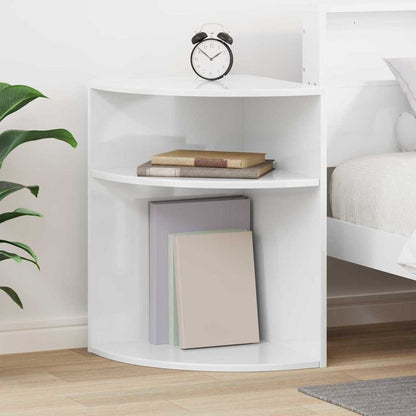 Tavolino Bianco Lucido 39,7 x 39,7 x 60 cm Legno multistrato