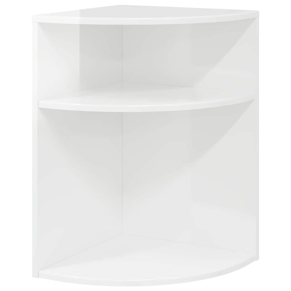 Tavolino Bianco Lucido 39,7 x 39,7 x 60 cm Legno multistrato