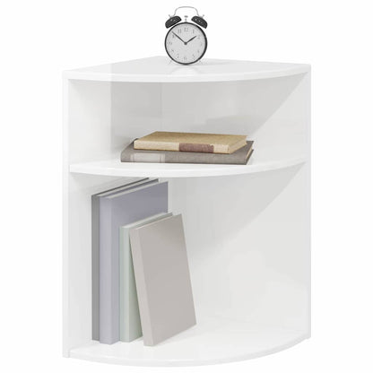 Tavolino Bianco Lucido 39,7 x 39,7 x 60 cm Legno multistrato
