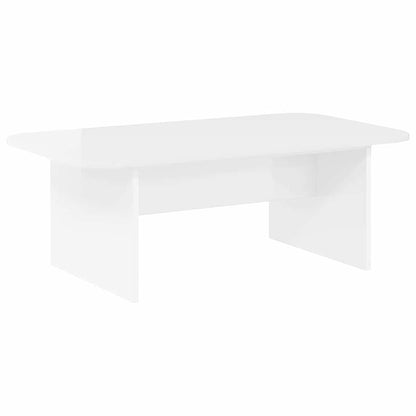 Tavolino da salotto Bianco Lucido 93 x 53 x 33 cm