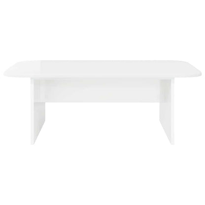 Tavolino da salotto Bianco Lucido 93 x 53 x 33 cm
