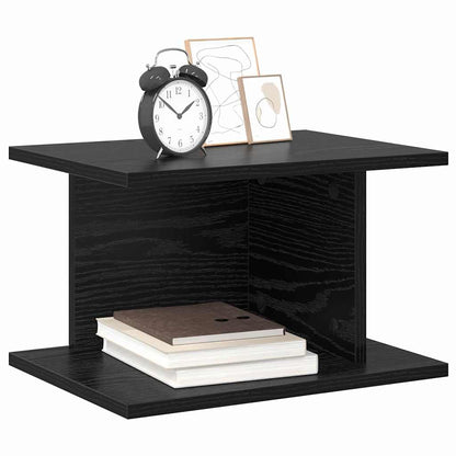 Comodino Rovere Nero 40 x 30 x 25 cm Legno multistrato