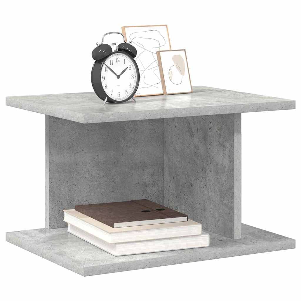 Comodino 2 pcs Grigio cemento 40 x 30 x 25 cm Legno multistrato