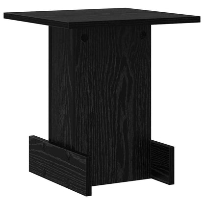 Tavolino Rovere Nero 35,5 x 35 x 40 cm Legno multistrato