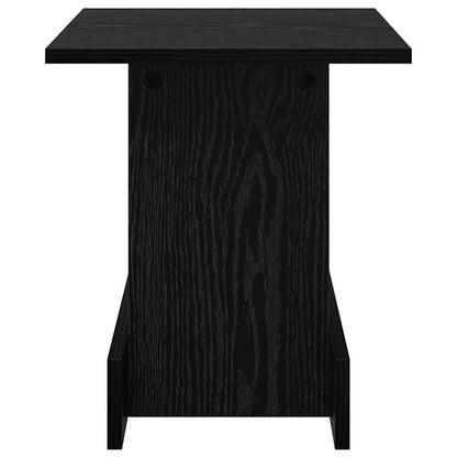 Tavolino Rovere Nero 35,5 x 35 x 40 cm Legno multistrato
