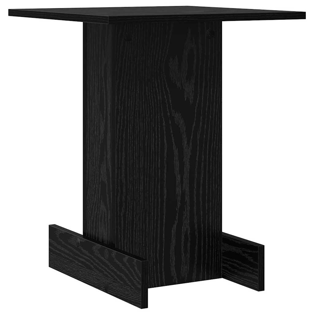 Tavolino Rovere Nero 44,5 x 45 x 55 cm Legno multistrato