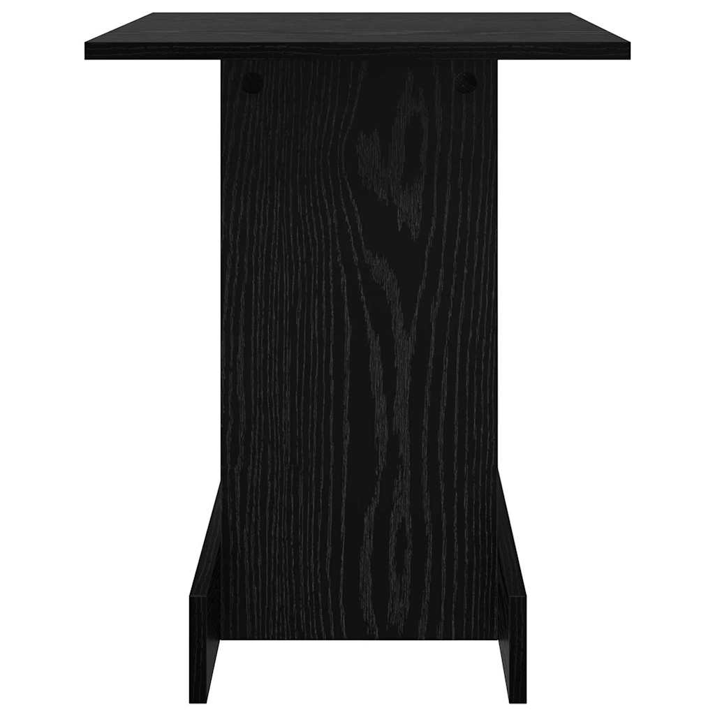 Tavolino Rovere Nero 44,5 x 45 x 55 cm Legno multistrato