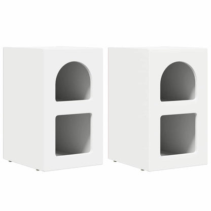 Comodino 2 pcs Bianco 29,5 x 33,5 x 50 cm Legno multistrato