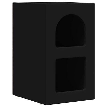 Comodino Nero 29,5 x 33,5 x 50 cm Legno multistrato