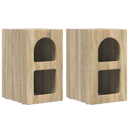 Comodino 2 pcs Rovere Sonoma 29,5 x 33,5 x 50 cm