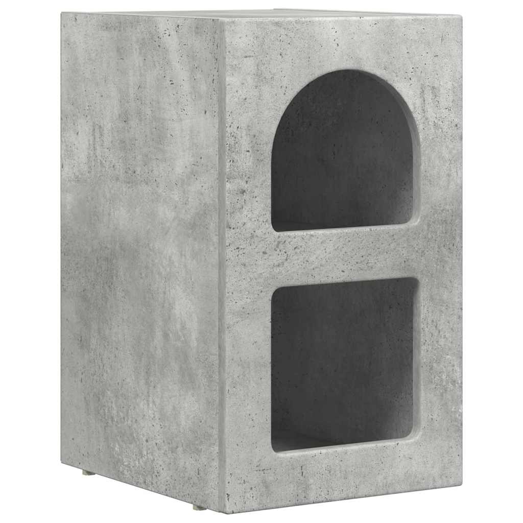 Comodino Grigio cemento 29,5 x 33,5 x 50 cm Legno multistrato