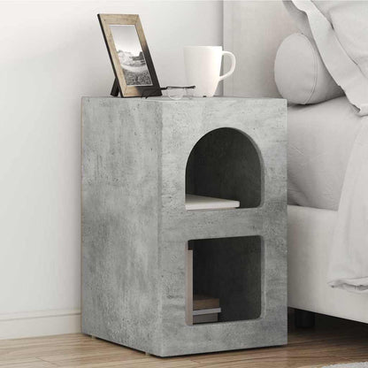 Comodino 2 pcs Grigio cemento 29,5 x 33,5 x 50 cm