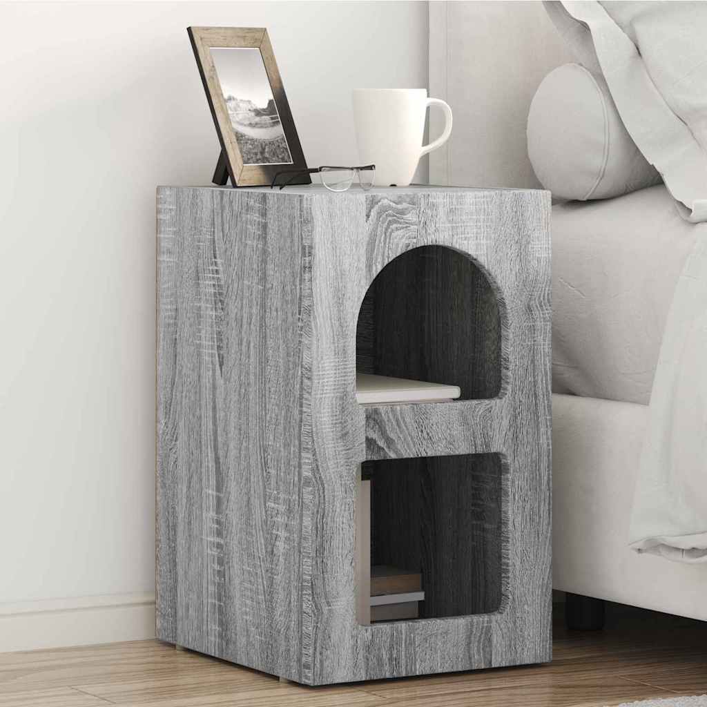Comodino 2 pcs Grigio Sonoma 29,5 x 33,5 x 50 cm