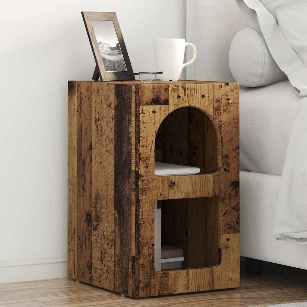 Comodino 2 pcs Legno vecchio 29,5 x 33,5 x 50 cm