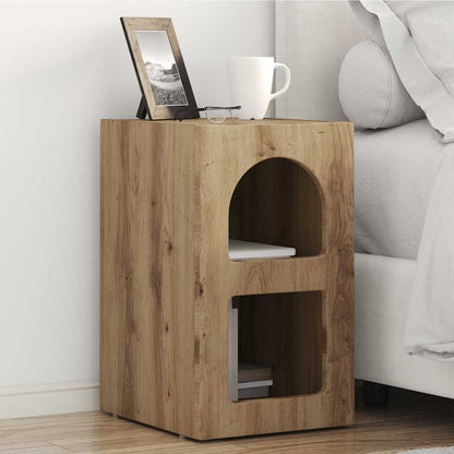 Comodino Rovere artigianale 29,5 x 33,5 x 50 cm