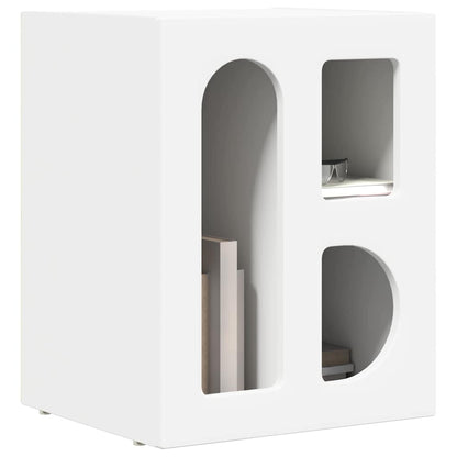 Comodino Bianco 40 x 35 x 50 cm Legno multistrato