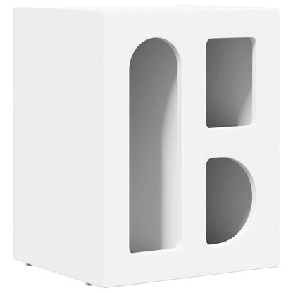 Comodino 2 pcs Bianco 40 x 35 x 50 cm Legno multistrato