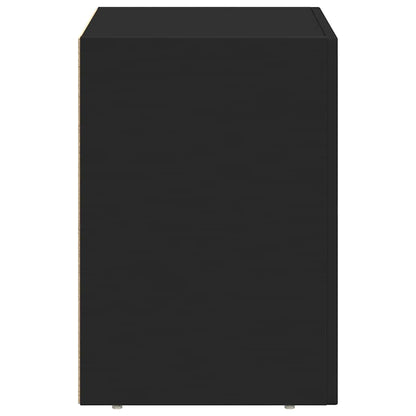 Comodino Nero 40 x 35 x 50 cm Legno multistrato