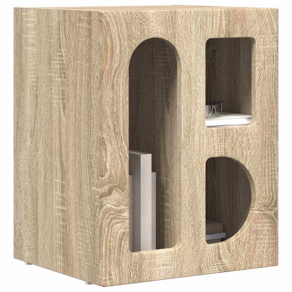 Comodino Rovere Sonoma 40 x 35 x 50 cm Legno multistrato