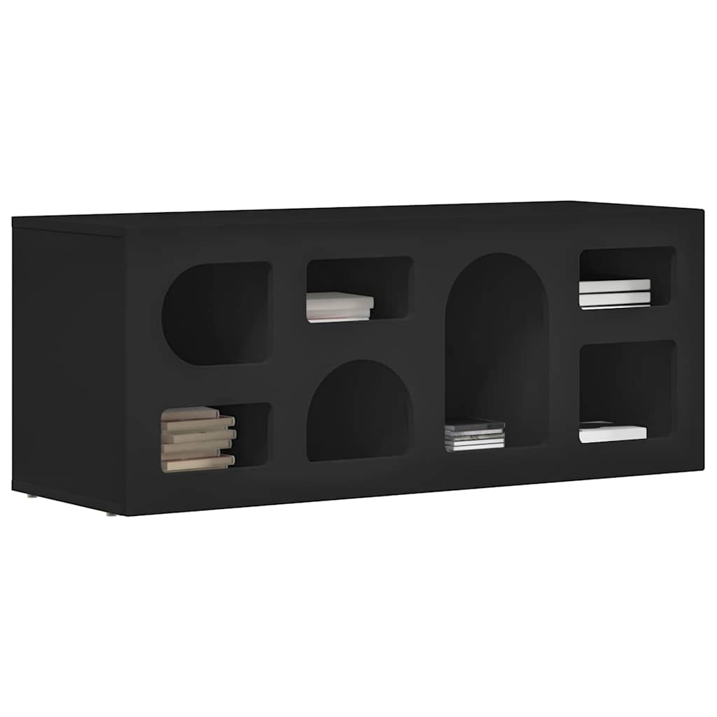 Mobile TV Nero 100 x 35 x 40 cm Legno multistrato