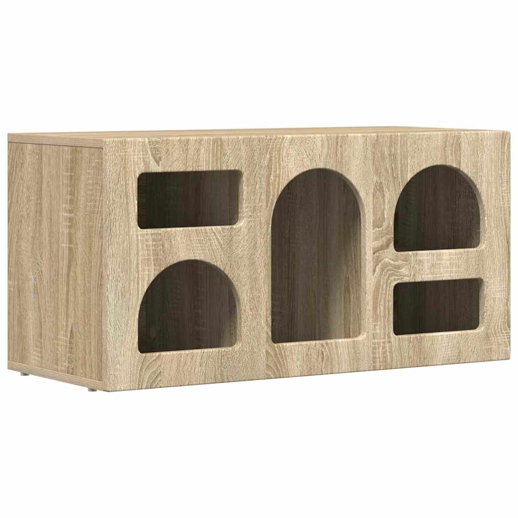 Mobile TV Rovere Sonoma 80 x 35 x 40 cm Legno multistrato