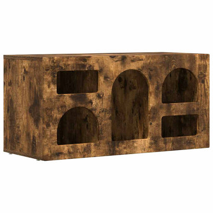 Mobile TV Rovere fumÃ© 80 x 35 x 40 cm Legno multistrato