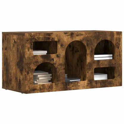 Mobile TV Rovere fumÃ© 80 x 35 x 40 cm Legno multistrato