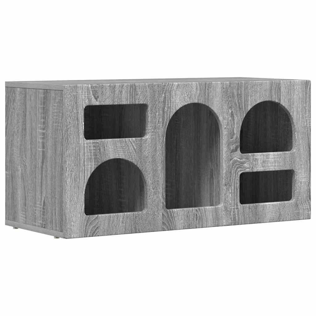 Mobile TV Grigio Sonoma 80 x 35 x 40 cm Legno multistrato