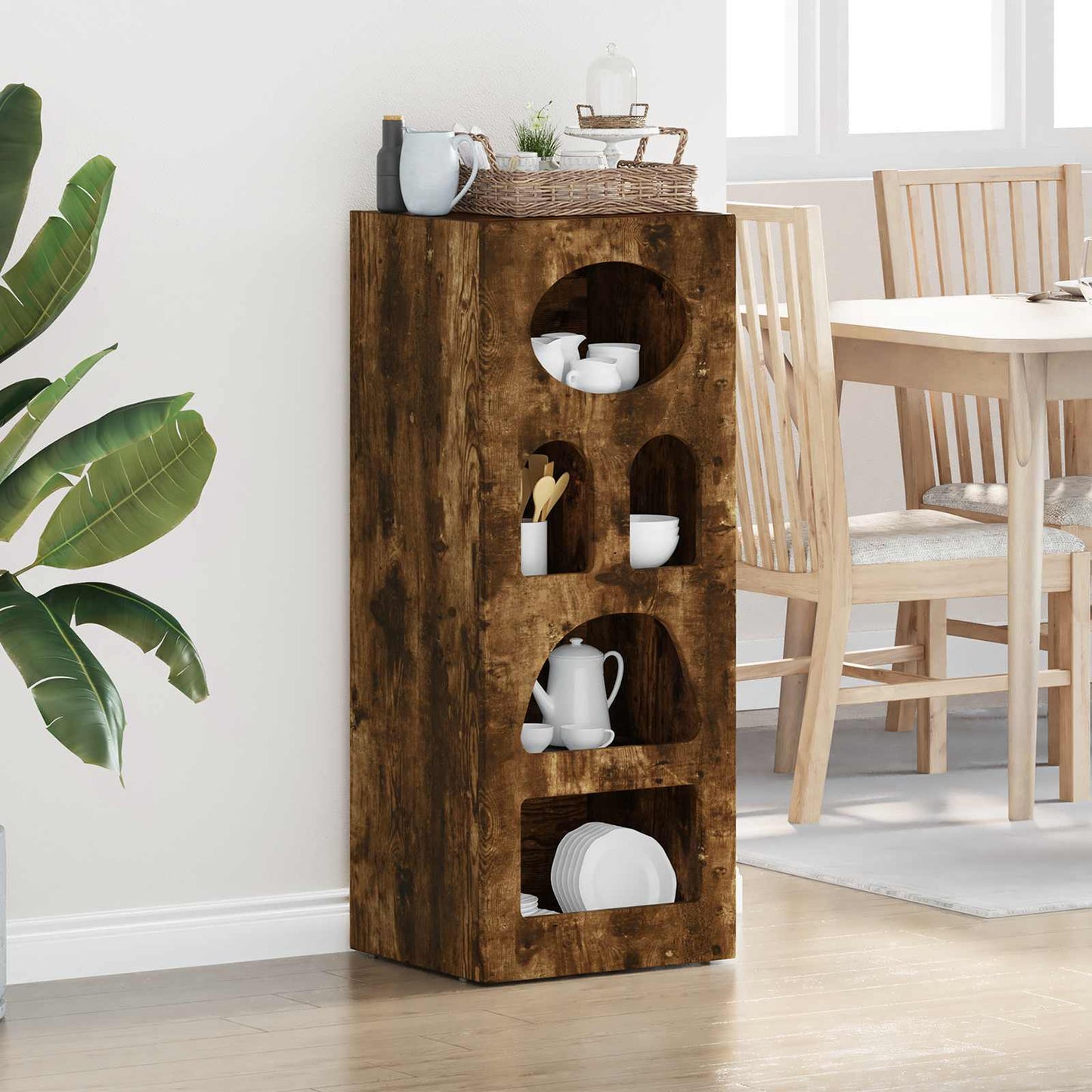 Credenza Rovere fumÃ© 40 x 35 x 100,5 cm Legno multistrato