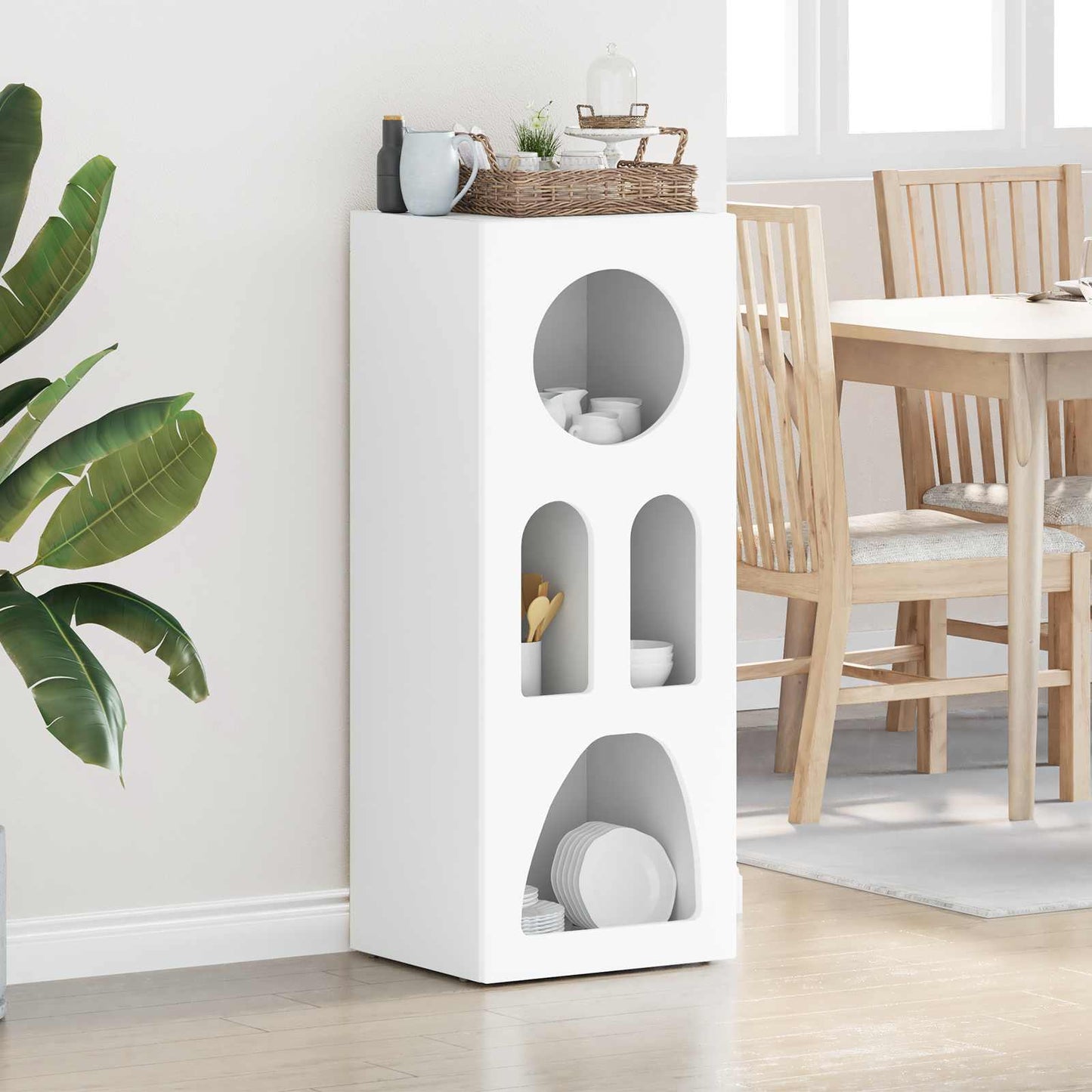 Credenza Bianco 40 x 35 x 100,5 cm Legno multistrato