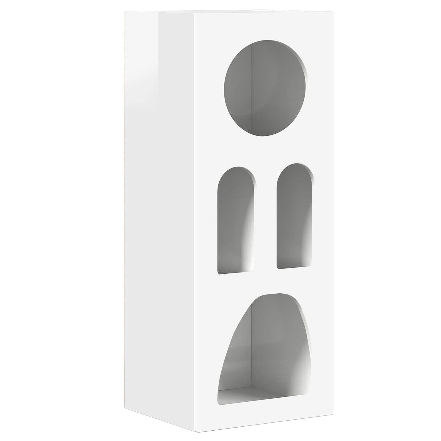 Credenza Bianco Lucido 40 x 35 x 100,5 cm Legno multistrato