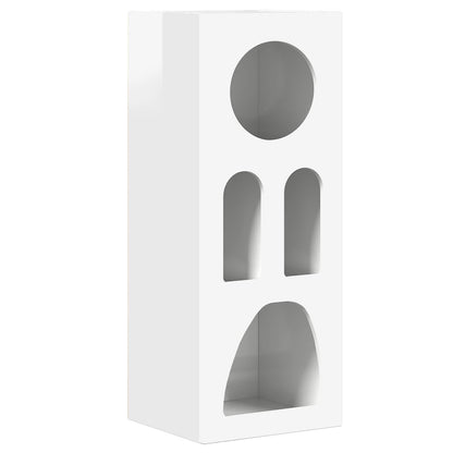 Credenza Bianco Lucido 40 x 35 x 100,5 cm Legno multistrato