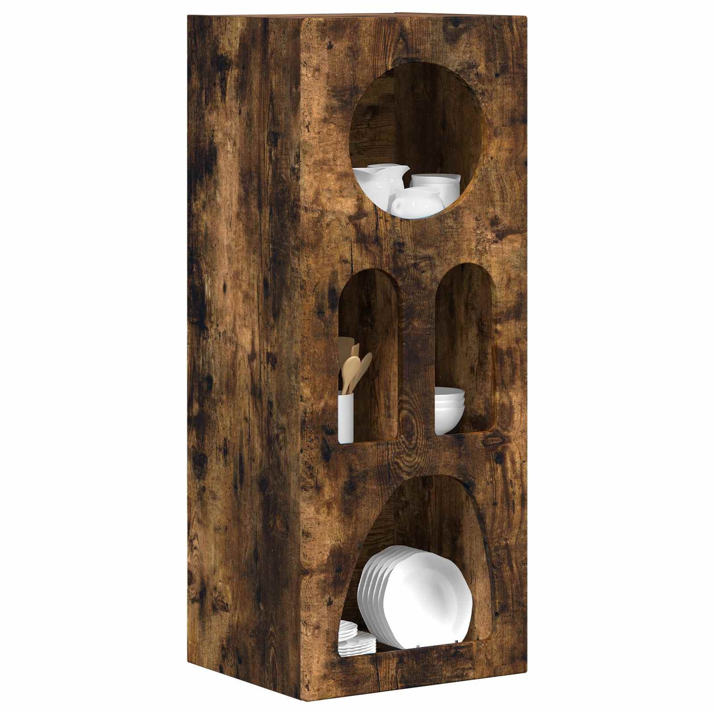 Credenza Rovere fumÃ© 40 x 35 x 100.5 cm Legno multistrato
